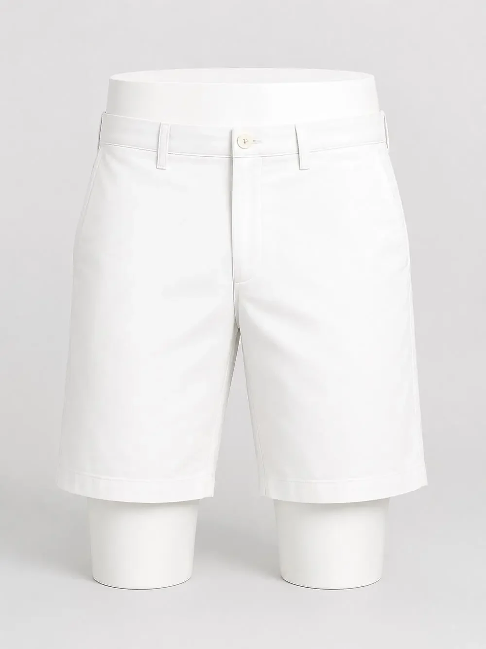 J.Crew Club Men's White Chino Shorts - Size 35W - Classic Summer Casual